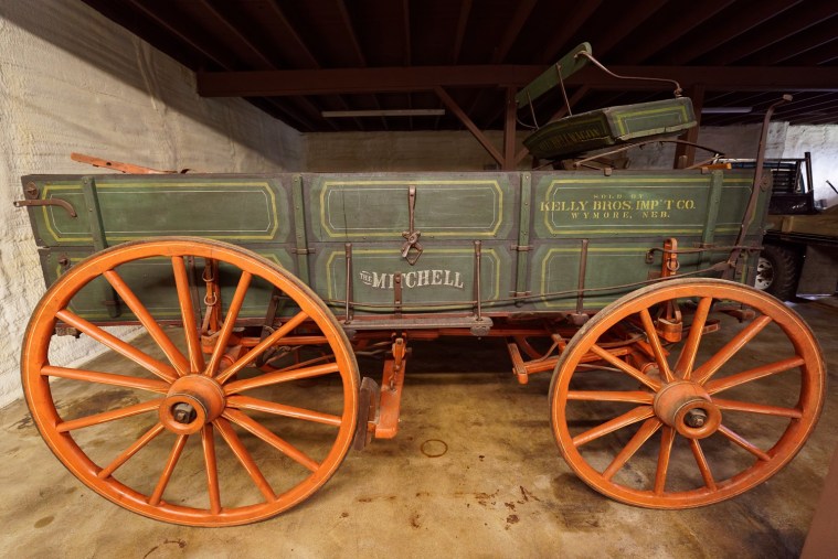 Mitchell Farm Wagon from the 1880s. This one was sold in Wymore, Nebraska.