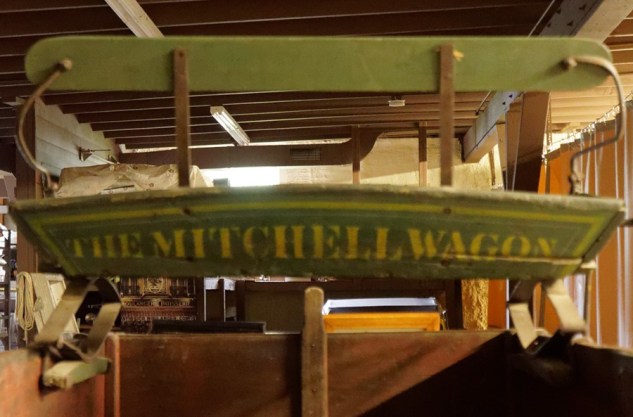 Removable seat on a Mitchell Farm Wagon